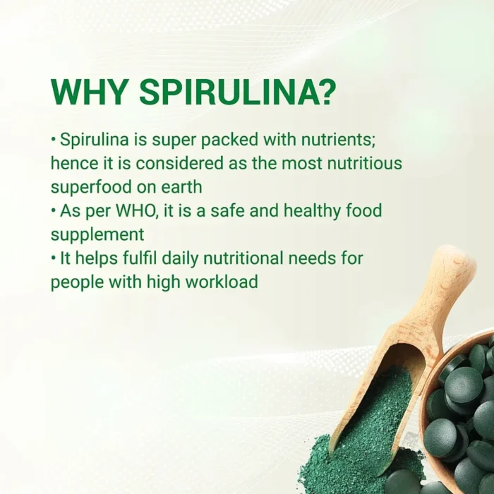Patanjali Nutrela Natural Spirulina 60 Tablets