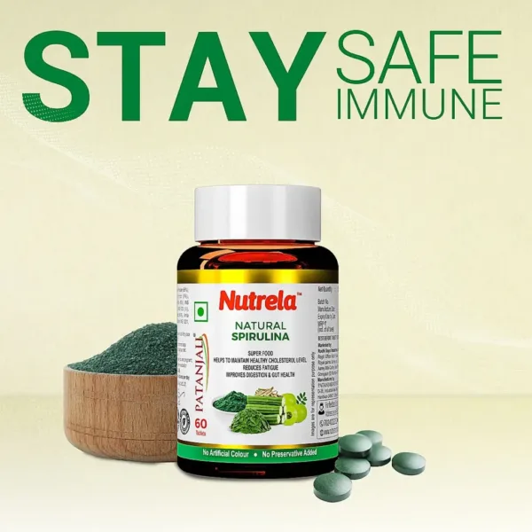 Patanjali Nutrela Natural Spirulina 60 Tablets