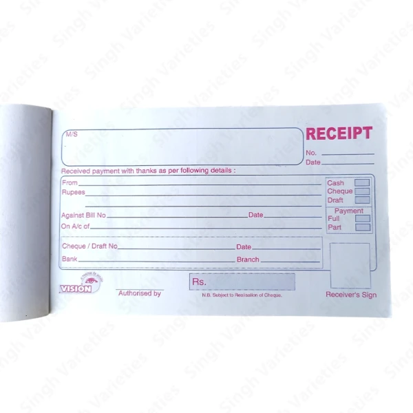 Receipt Book