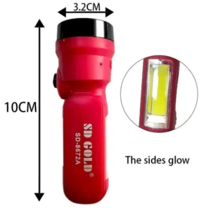 Rechargeable LED Torch - SD-8672A Mini Pocket Flashlight