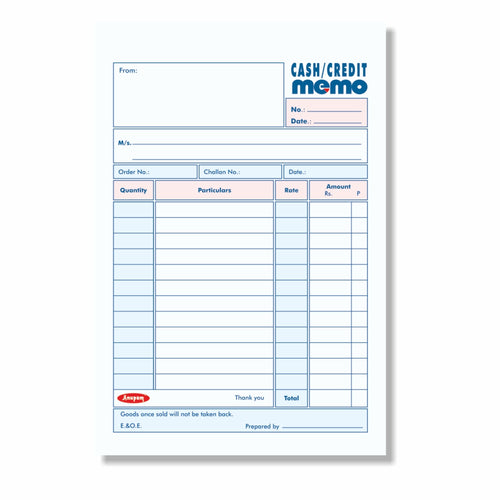 Cash Credit Memo_2 Cash Credit Memo