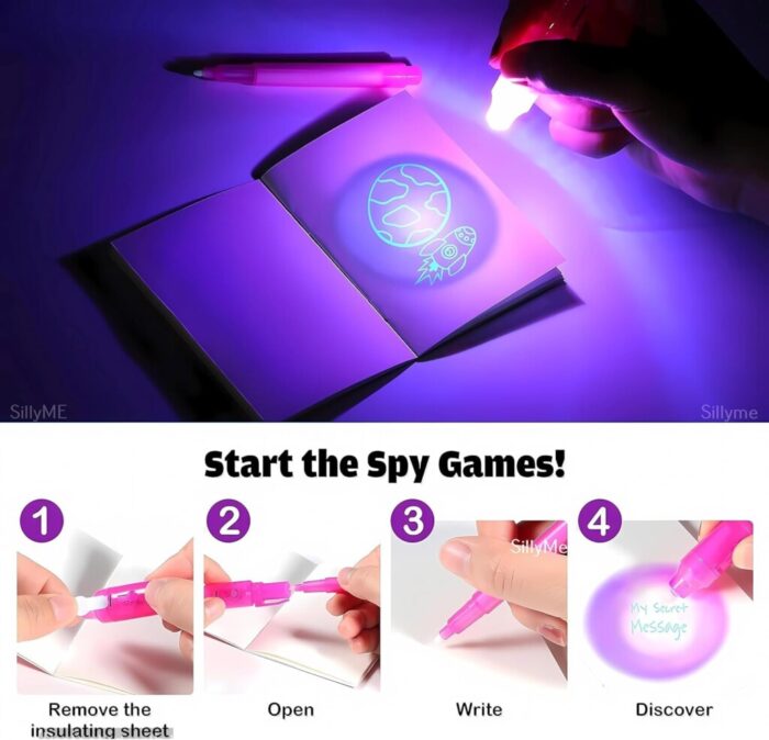 Invisible Ink Magic Pen with UV-Light