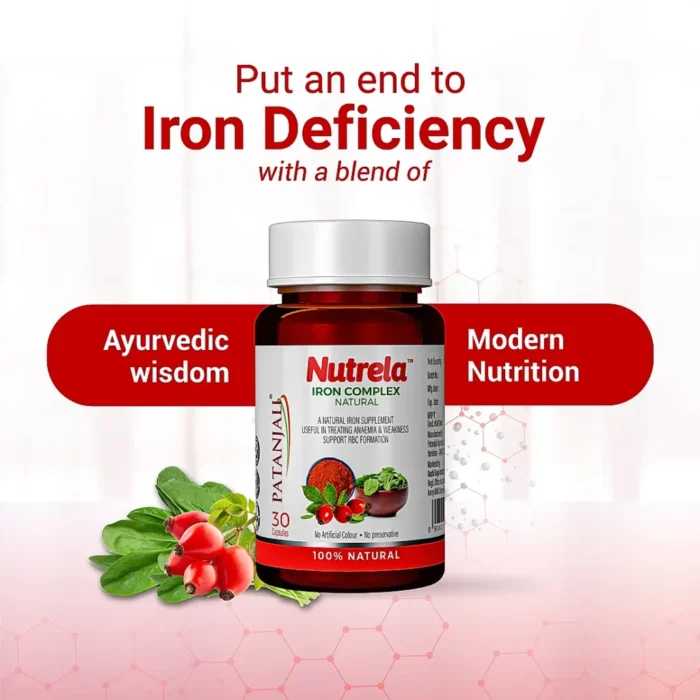 Patanjali Nutrela Iron Complex Natural 30 Capsules