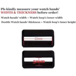 PVC Rubber Watch Strap Keeper Band Holder