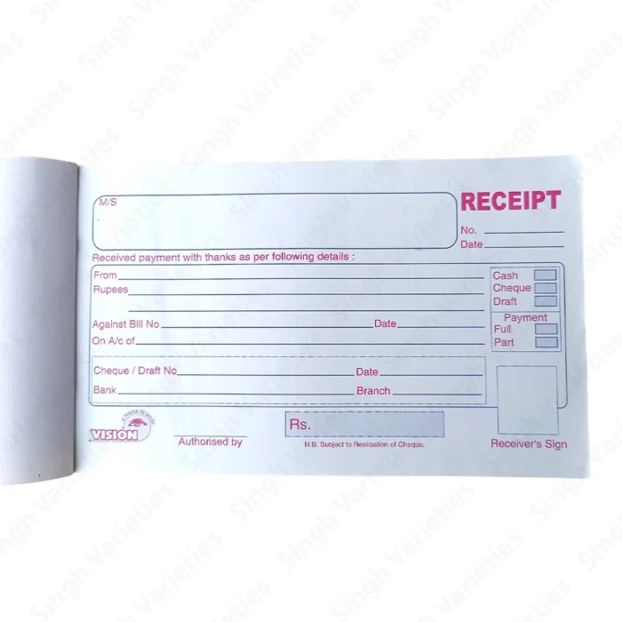Receipt Book
