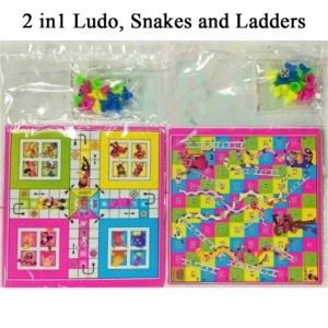 2 in1 Ludo, Snakes and Ladders Board Game