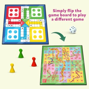 2 in1 Ludo, Snakes and Ladders Board Game