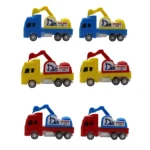 603J Mini Jcb Pull Back Car Set