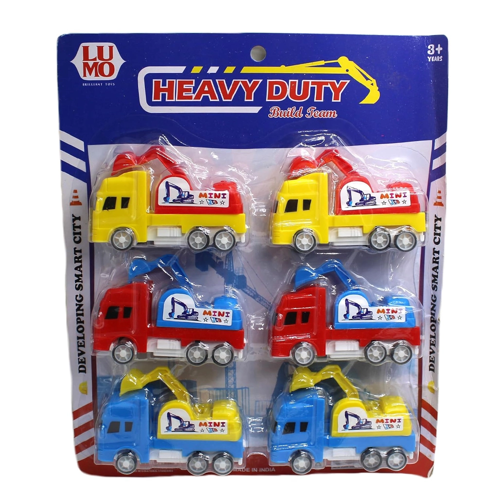 603J Mini Jcb Pull Back Car Set_1 603J Mini Jcb Pull Back Car Set