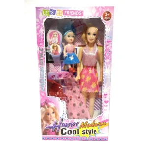 612 Happy Modern Girl Doll Toy Set for Kids