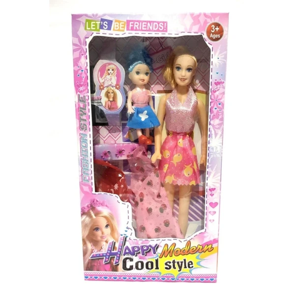 612 Happy Modern Girl Doll Toy Set for Kids