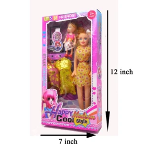 612 Happy Modern Girl Doll Toy Set for Kids
