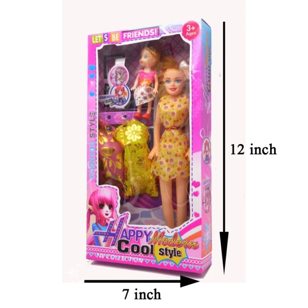 612 Happy Modern Girl Doll Toy Set for Kids