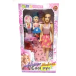 612 Happy Modern Girl Doll Toy Set for Kids