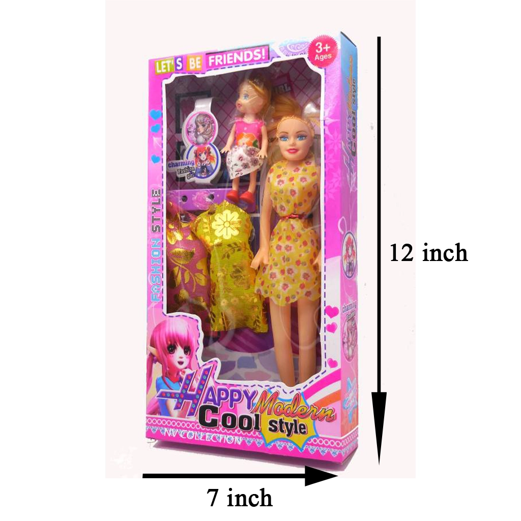612 Happy Modern Girl Doll Toy Set for Kids_4 612 Happy Modern Girl Doll Toy Set for Kids