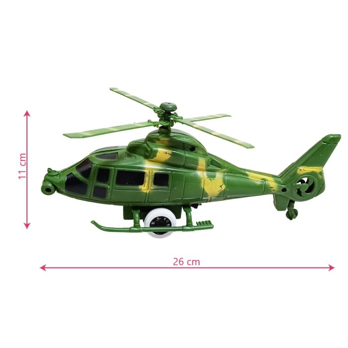 Army Helicopter Pull String 10 inch - Medium Size