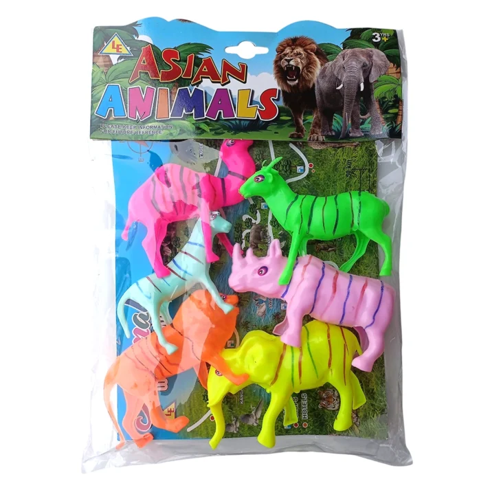 Asian Animal Set for Kids 6 pcs