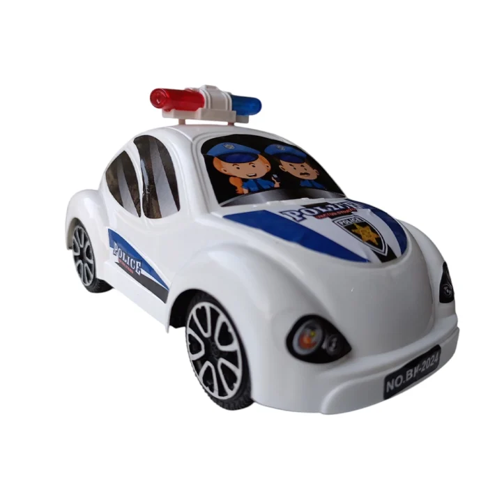 BH-2024 Police Pull String Toy Car 6 inch