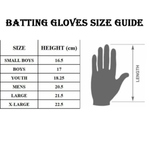 Cricket Batting Gloves Size Guide