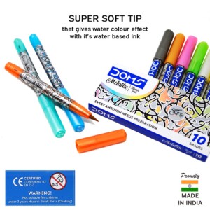 Doms Brush Pens - Metallic Brush Pens Colour Set