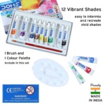 Doms Water Colour Tubes – 12 Shades
