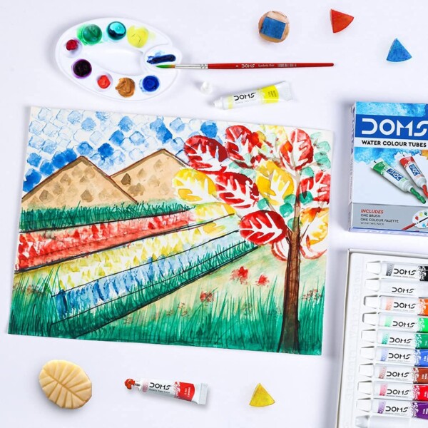 Doms Water Colour Tubes – 12 Shades