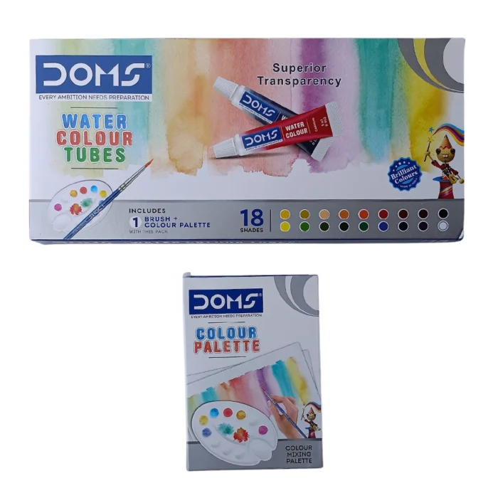 Doms Water Colour Tubes – 18 Shades