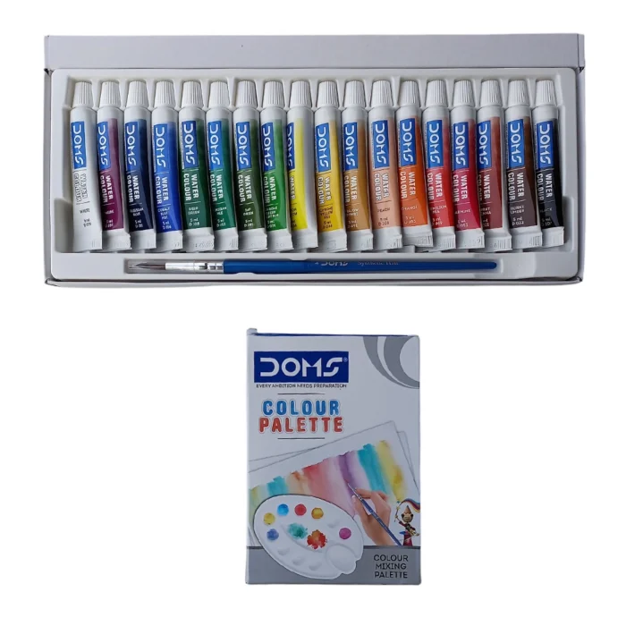 Doms Water Colour Tubes – 18 Shades