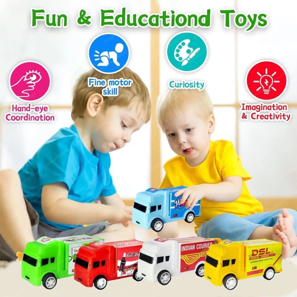 LM-627 Lumo Mini Pull Back Truck Set