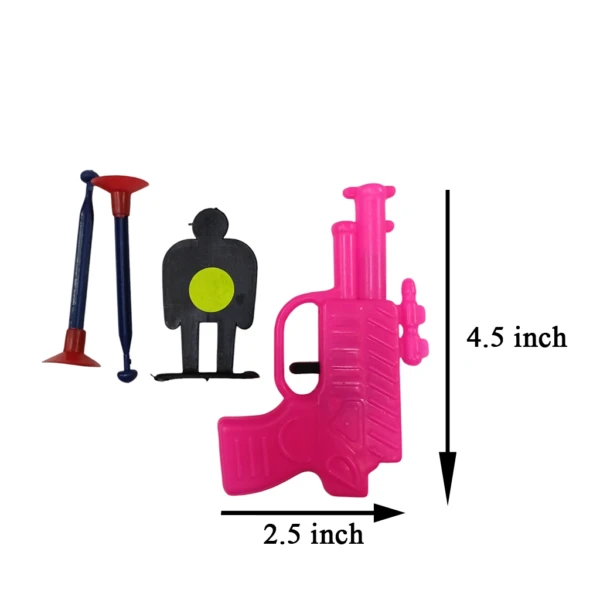 Mini Spring Gun Toy for Kids – 4.5 Inch
