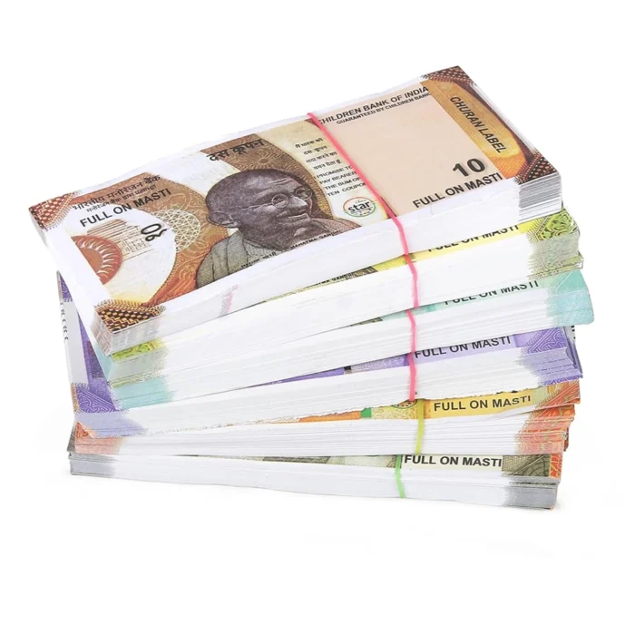 Playing Indian Currency Fake Notes Nakli Note