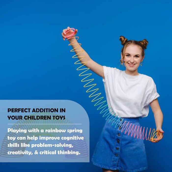 Rainbow Magic Plastic Spring Toy – Big Size