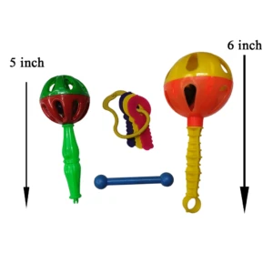 Uma New Born Baby Toys Rattle Set 4 Pcs