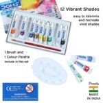 Doms Water Colour Tubes – 12 Shades