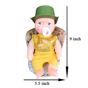 Musical Rhyming Baby Doll with Wooden Chair Toy for Kids