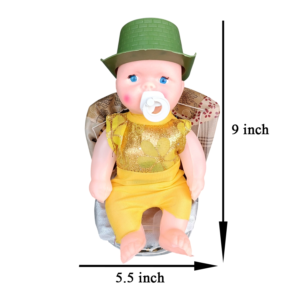 Musical Rhyming Baby Doll with Wooden Chair Toy for Kids