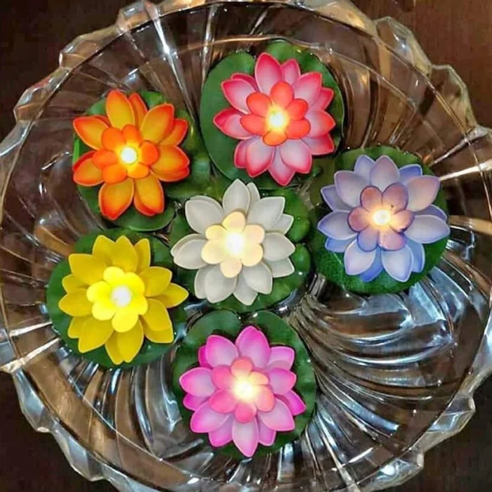 Artificial LED Floating Lotus Flowers