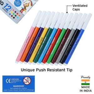 Doms Water Colour Sketch Pens – Aqua 12 Shades