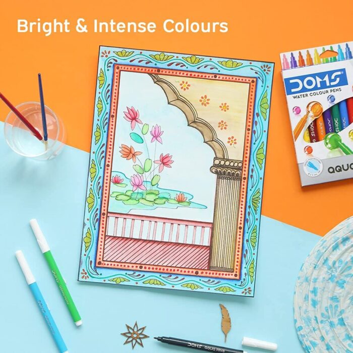 Doms Water Colour Sketch Pens – Aqua 12 Shades