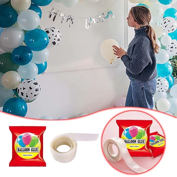 Easy Removable Balloon Double Glue Drops Dot Tape