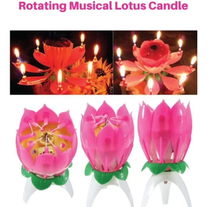 Happy Birthday Musical Flower Candle