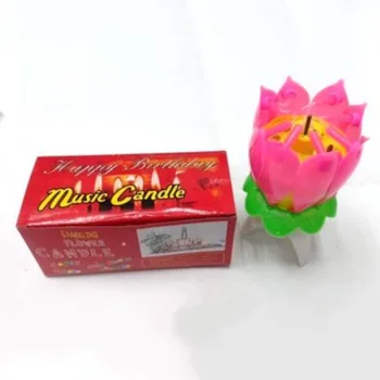 Happy Birthday Musical Flower Candle