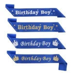 Party Decoration – Birthday Boy Satin Sash