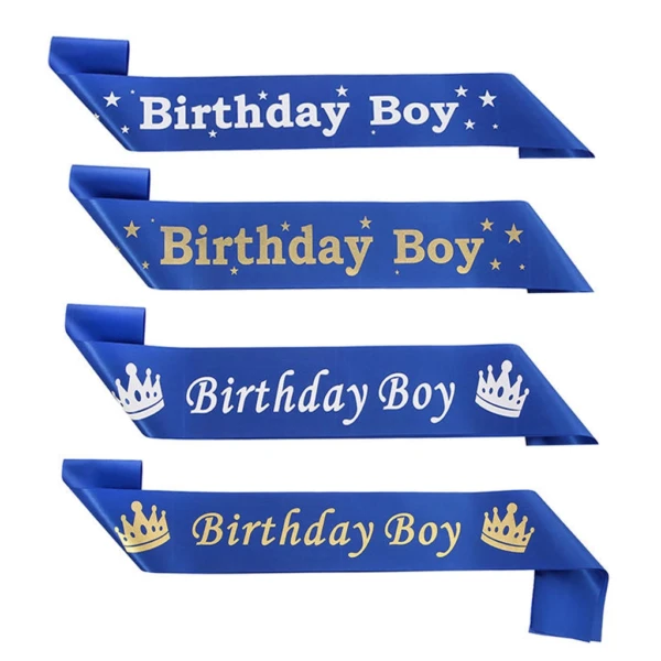 Party Decoration – Birthday Boy Satin Sash