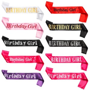 Party Decoration – Birthday Girl Satin Sash - Celebrate in Style