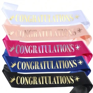 Party Decoration – Congratulations Satin Sash