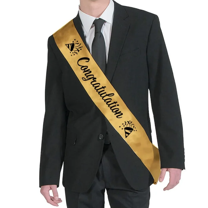 Party Decoration – Congratulations Satin Sash