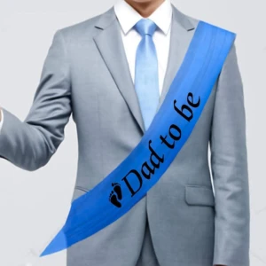 Party Decoration – Dad to Be Satin Sash
