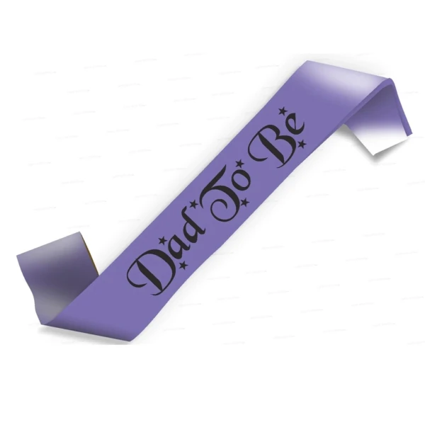 Party Decoration – Dad to Be Satin Sash