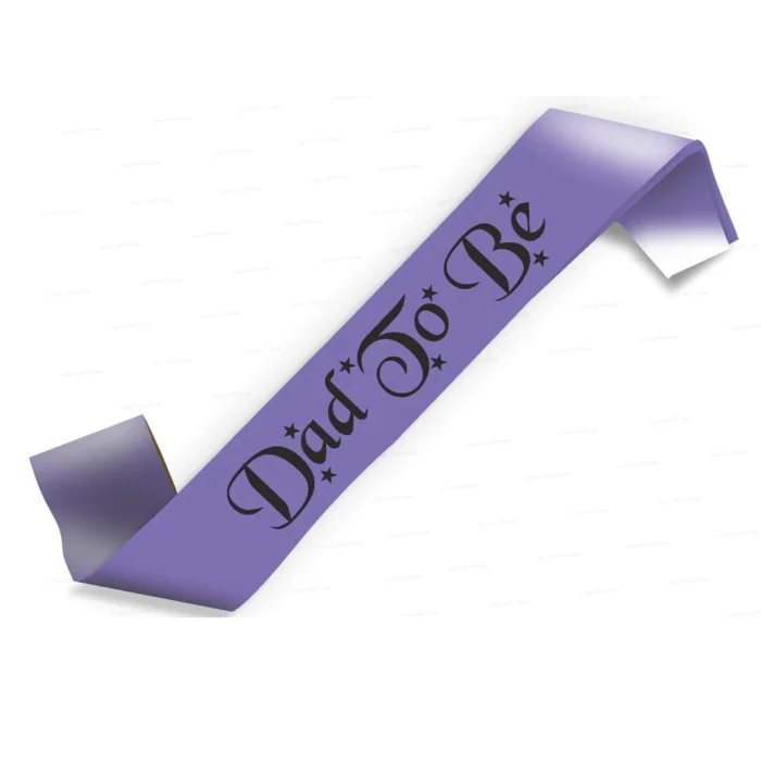 Party Decoration – Dad to Be Satin Sash